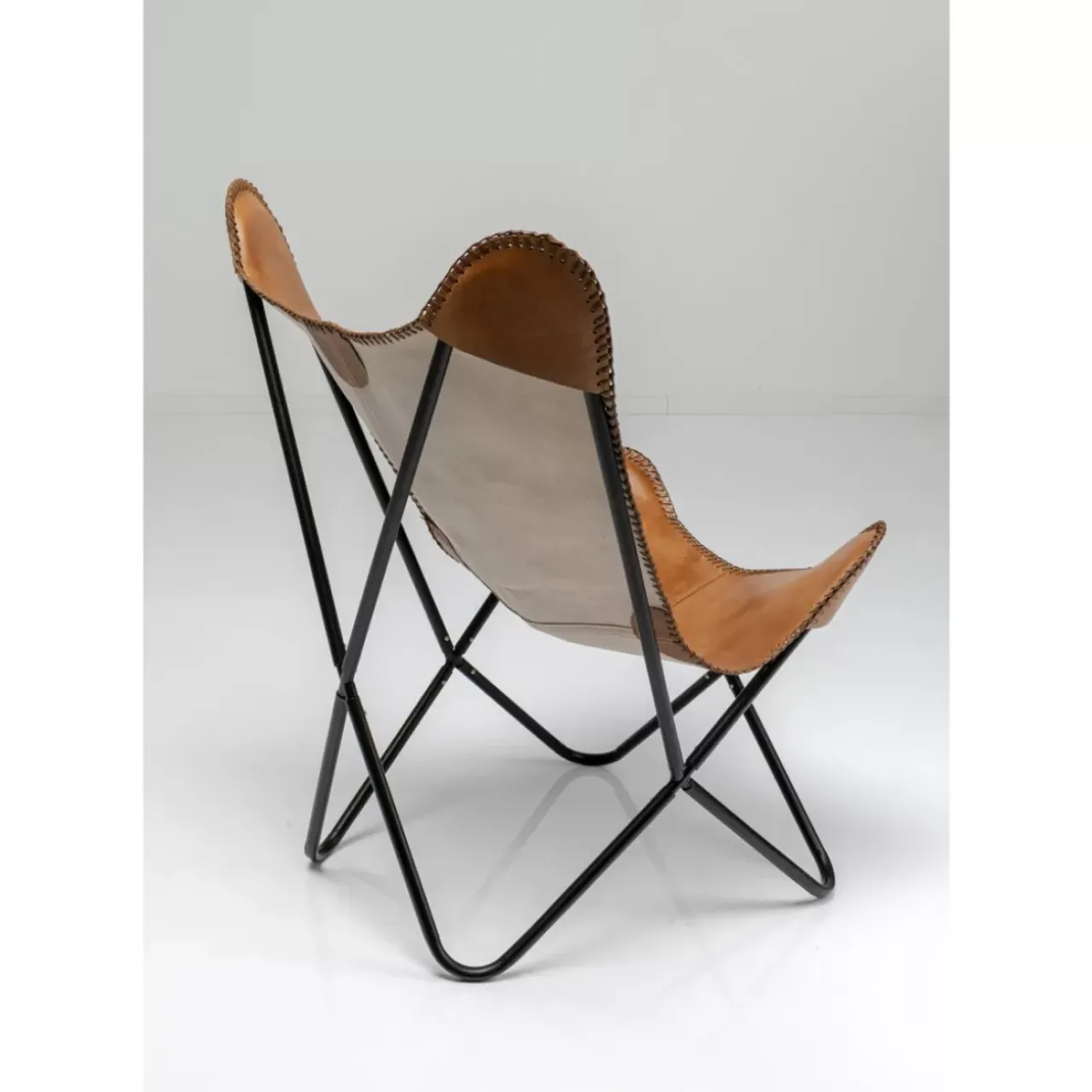 KARE Design Sessel-Sessel California Leder Braun