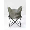 KARE Design Sessel-Sessel California Leder Khaki