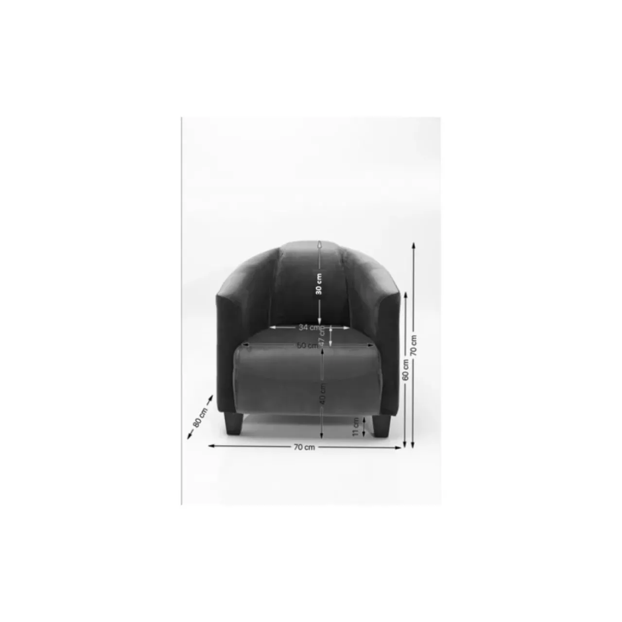 KARE Design Sessel-Sessel Cigar Lounge Brown