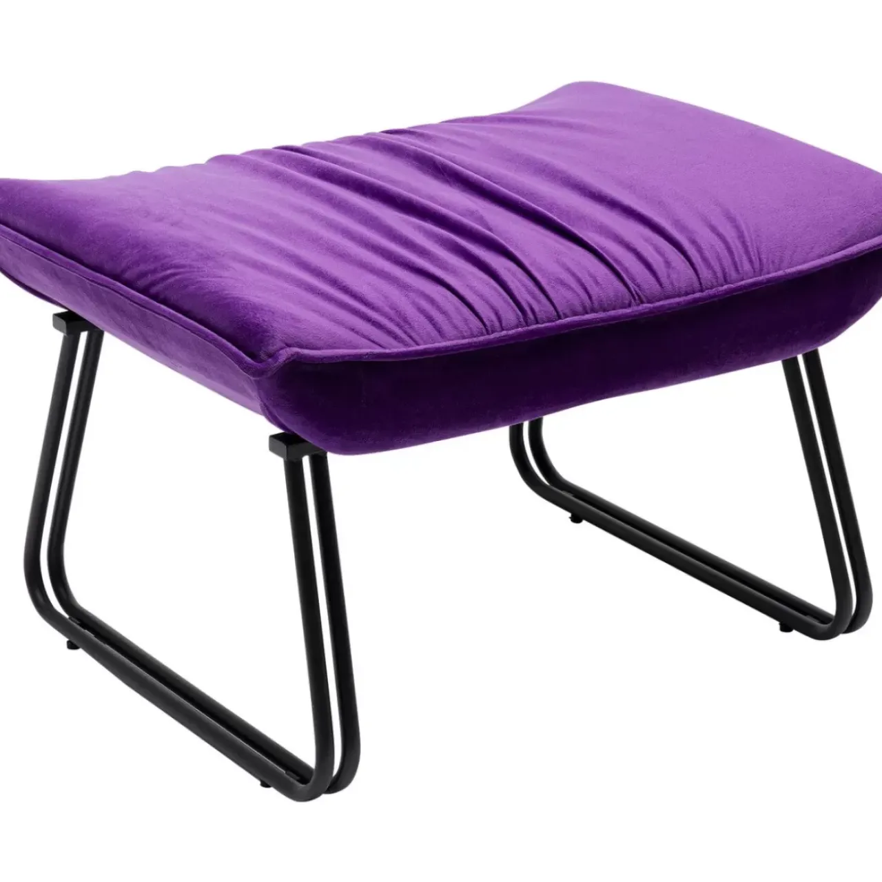 KARE Design Sessel-Sessel Mit Hocker Snuggle Lila (2/Tlg)