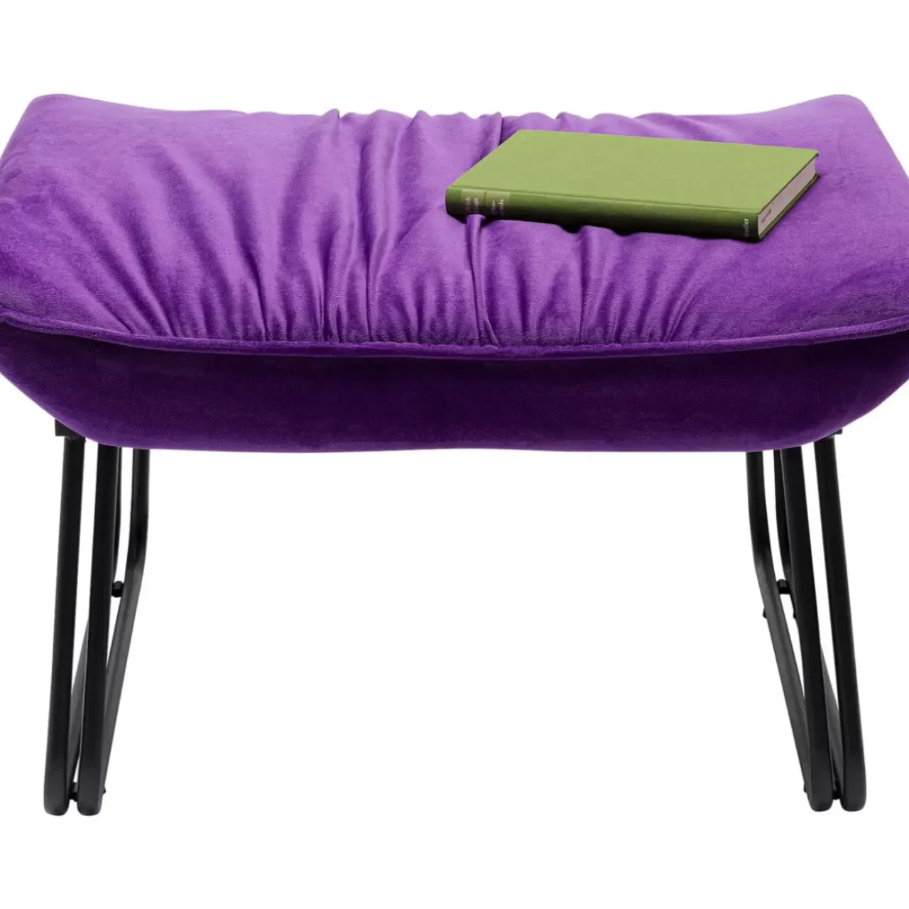 KARE Design Sessel-Sessel Mit Hocker Snuggle Lila (2/Tlg)