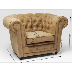 KARE Design Sessel-Sessel Oxford Vintage Smart