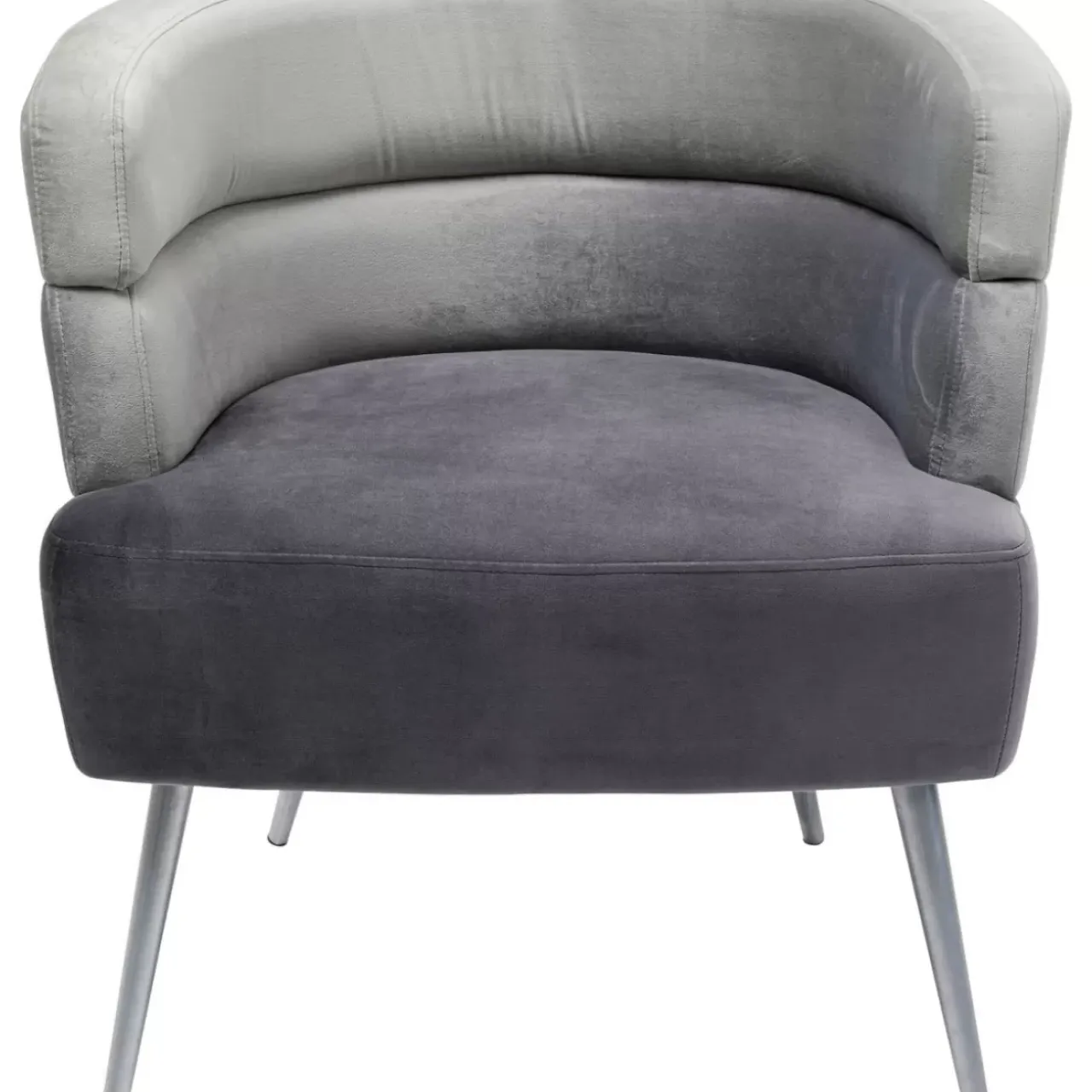 KARE Design Sessel-Sessel Sandwich Grau