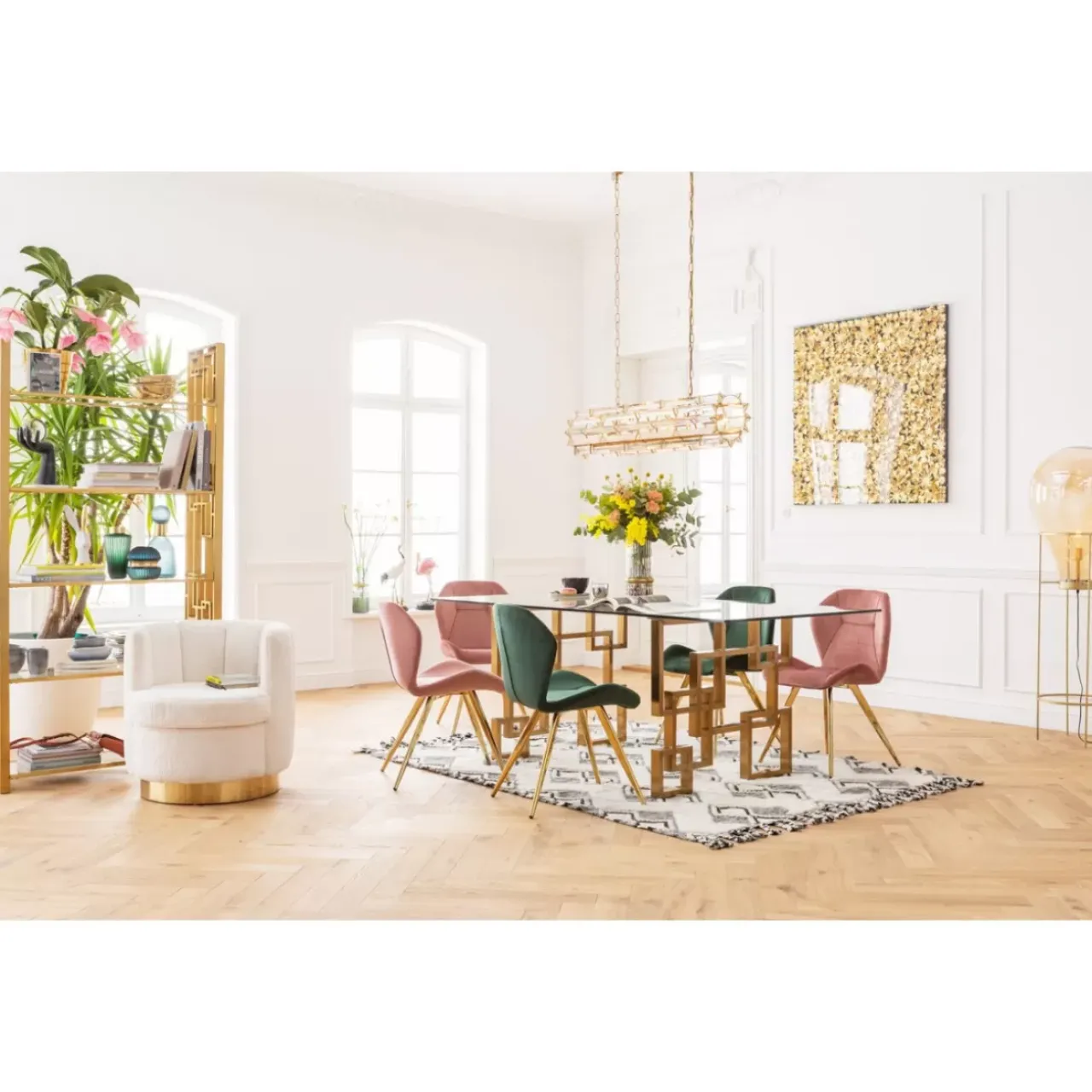 KARE Design Sessel-Sessel Silhouette Fur Weiss