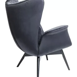 KARE Design Sessel-Sessel Tudor Velvet Schwarz