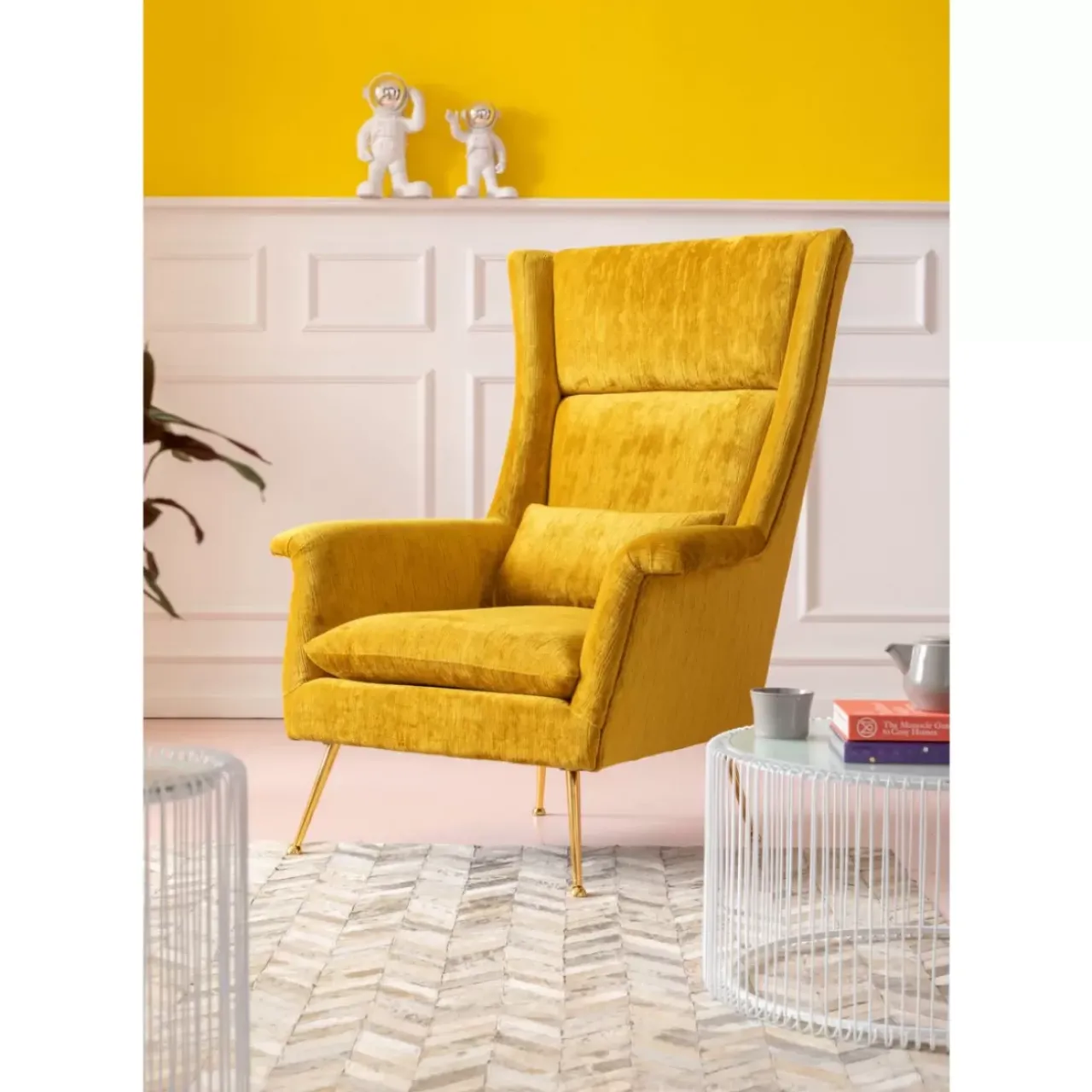 KARE Design Sessel-Sessel Vegas Forever Gelb