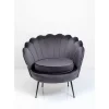KARE Design Sessel-Sessel Water Lily Black Grau