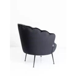 KARE Design Sessel-Sessel Water Lily Black Schwarz