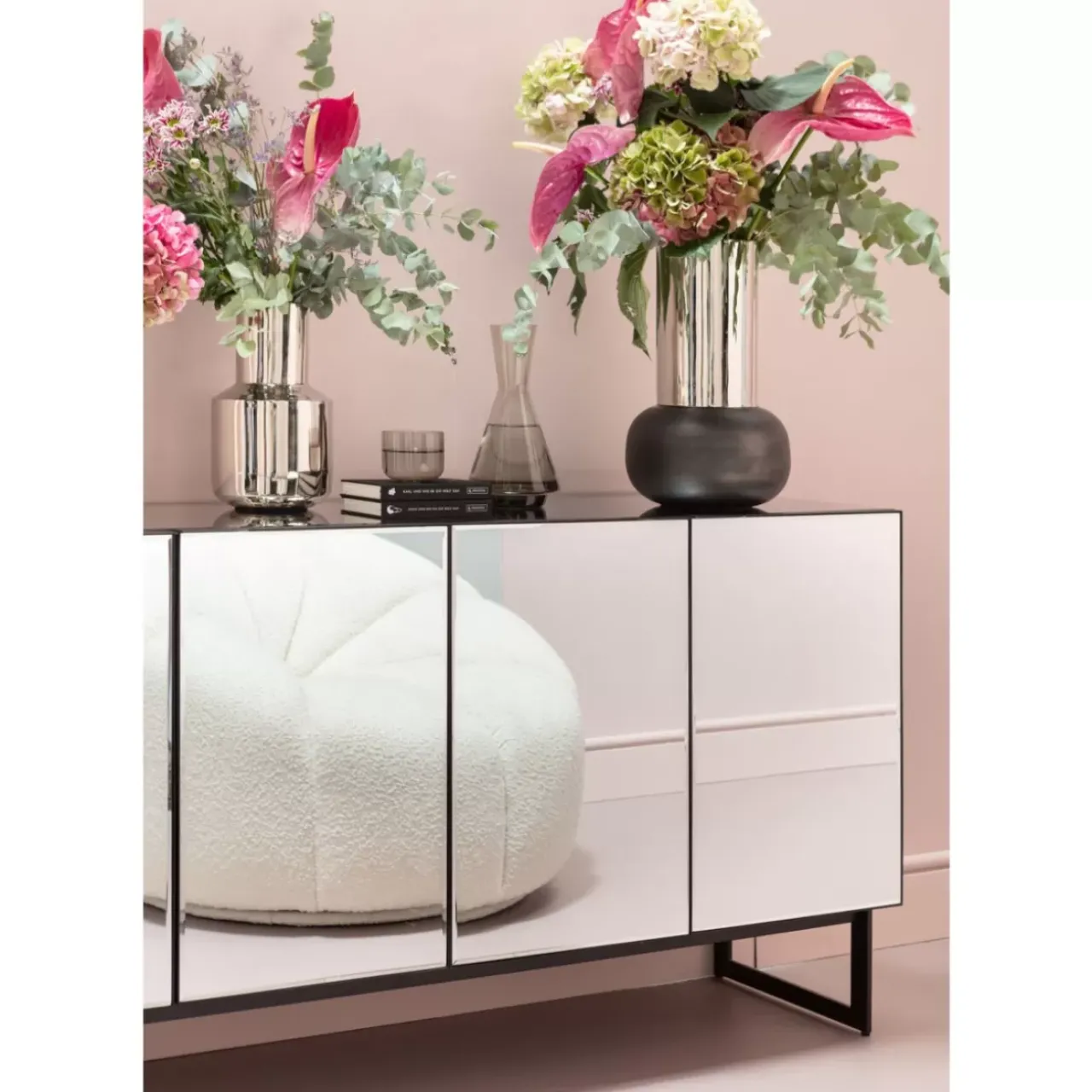 KARE Design Kommoden & Sideboards-Sideboard Soran Schwarz 160X45Cm