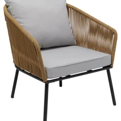 KARE Design Outdoormöbel-Sitzgruppe Elba Quattro Natur (4/Tlg.)