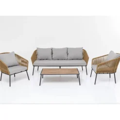 KARE Design Outdoormöbel-Sitzgruppe Elba (4-Tlg.)