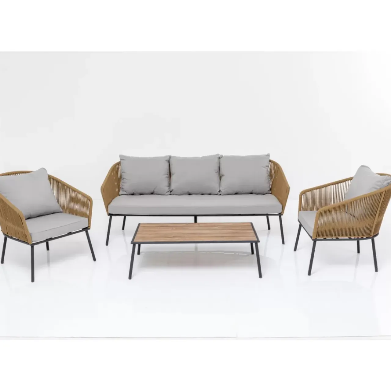 KARE Design Outdoormöbel-Sitzgruppe Elba (4-Tlg.)