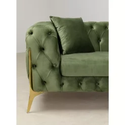 KARE Design Sofas & Couches-Sofa Bellissima 2-Sitzer Velvet Grun 200Cm