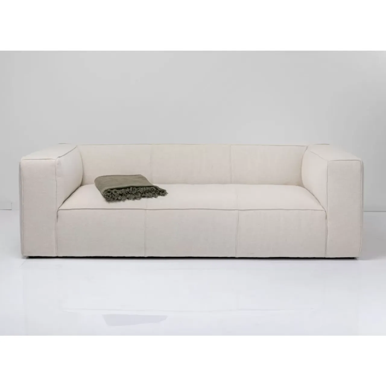 KARE Design Sofas & Couches-Sofa Cubetto 3-Sitzer Creme 220Cm