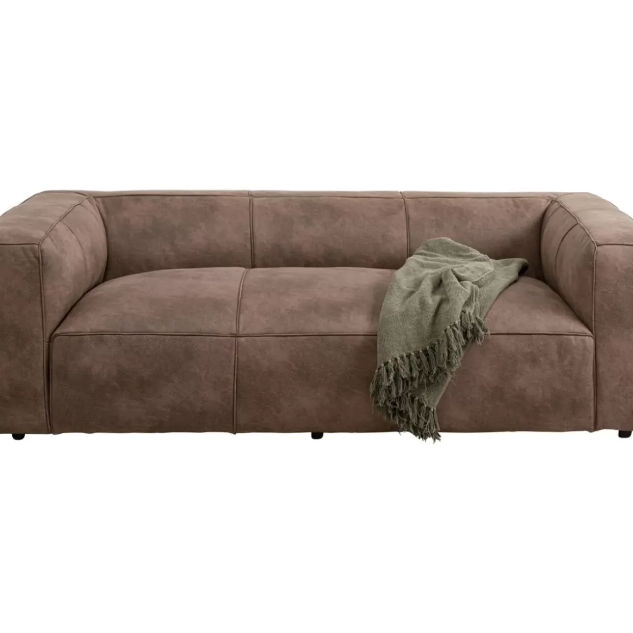 KARE Design Sofas & Couches-Sofa Cubetto 3-Sitzer Taupe 220Cm
