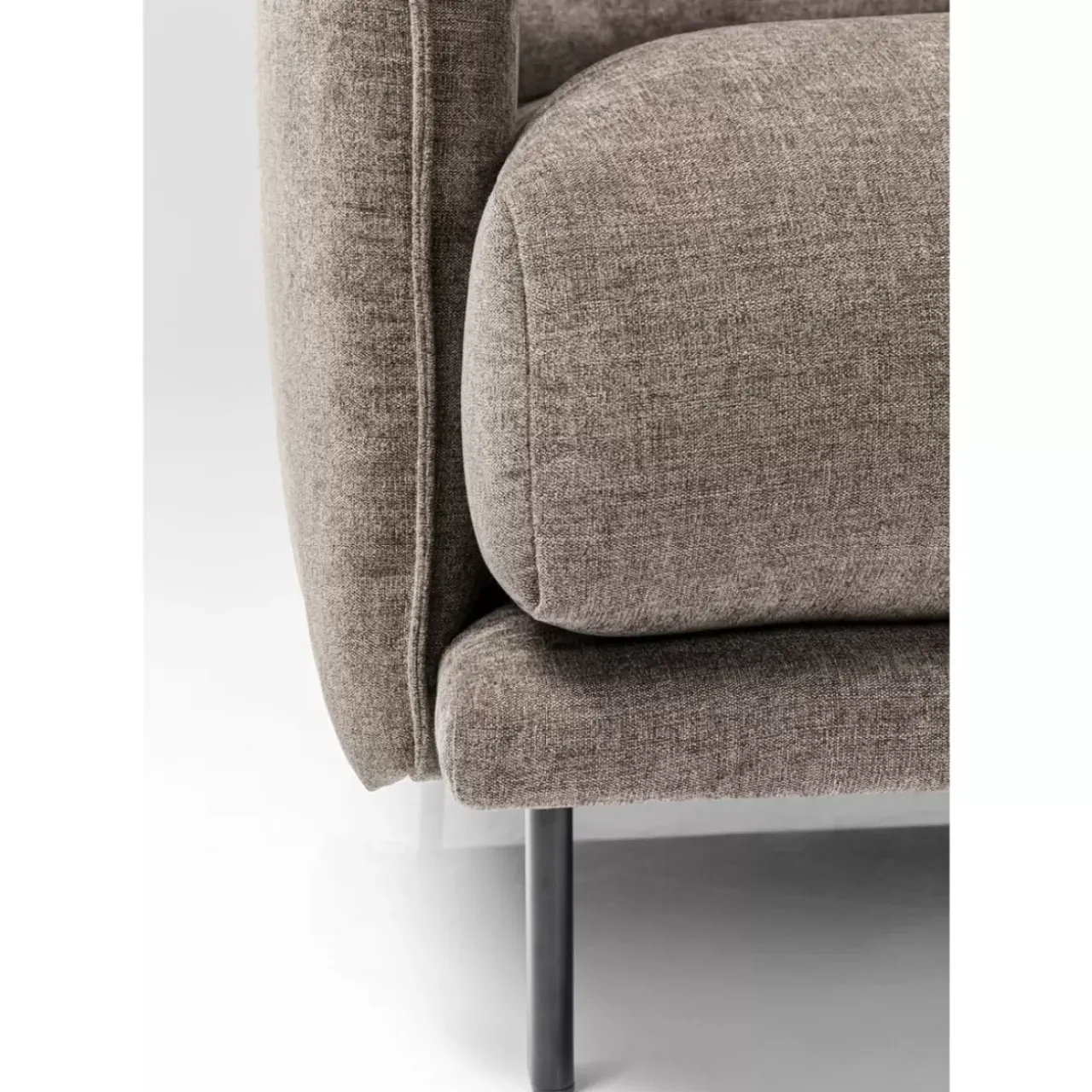 KARE Design Sofas & Couches-Sofa Edna 3-Sitzer Grau 245Cm