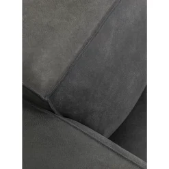 KARE Design Sofas & Couches-Sofa Henry 3-Sitzer Leder Grau