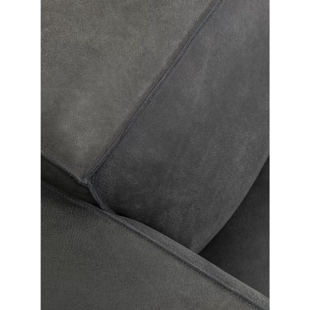 KARE Design Sofas & Couches-Sofa Henry 3-Sitzer Leder Grau