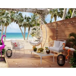 KARE Design Outdoormöbel-Sofa Ibiza Weiss