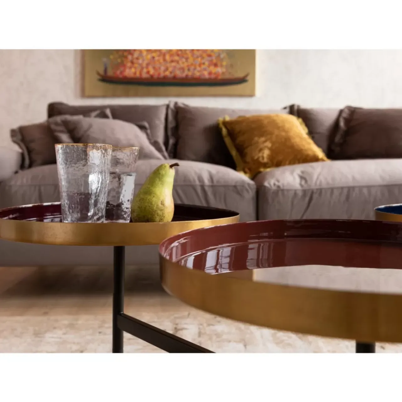 KARE Design Sofas & Couches-Sofa Lullaby 3-Sitzer Taupe