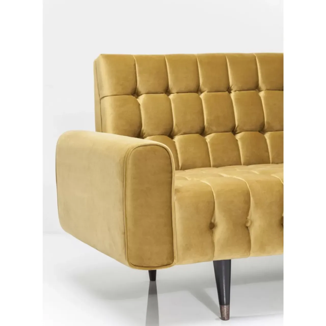 KARE Design Sofas & Couches-Sofa Milchbar 3-Sitzer Velvet Honey