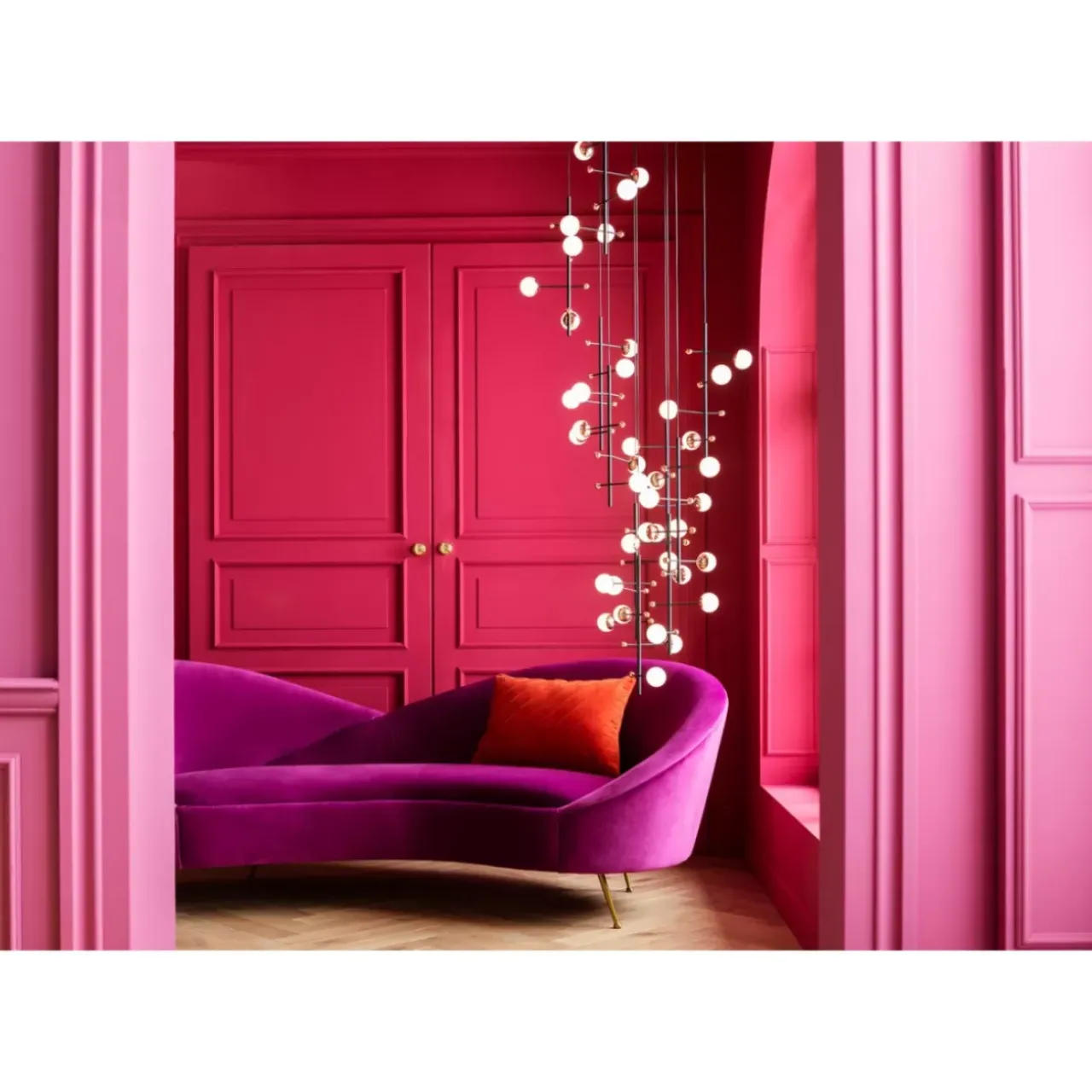 KARE Design Sofas & Couches-Sofa Night Fever 3-Sitzer Lila