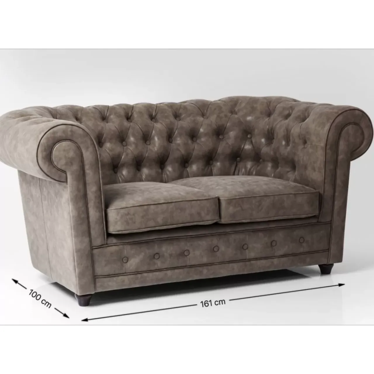 KARE Design Sofas & Couches-Sofa Oxford 2-Sitzer Vintage Smart