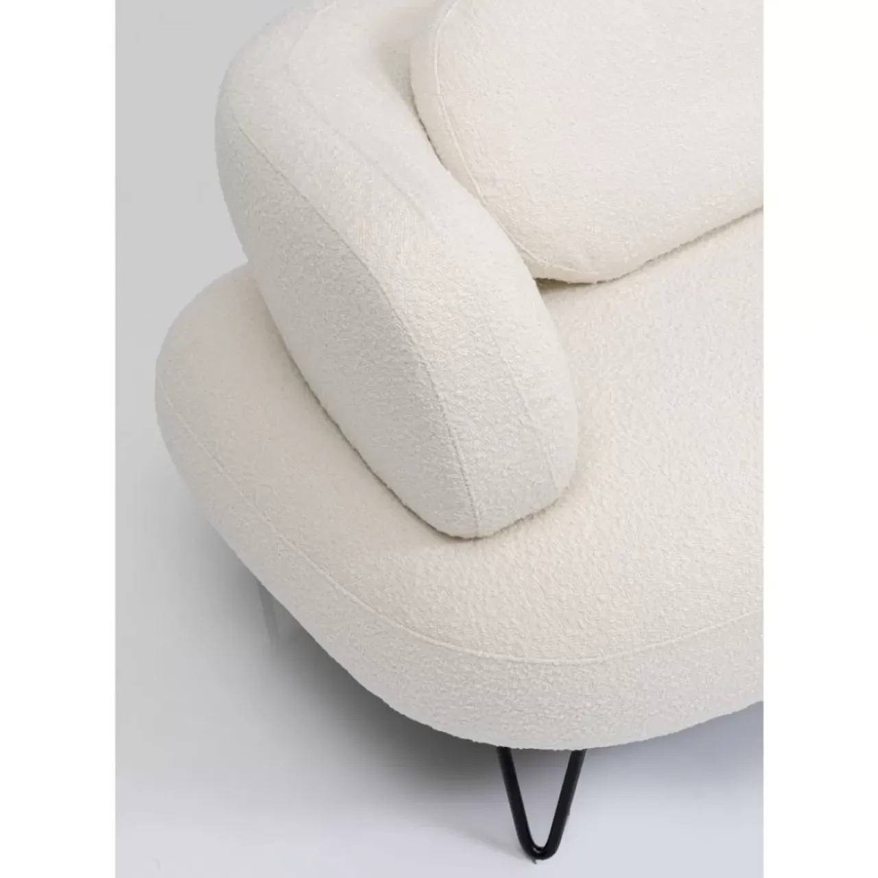 KARE Design Sofas & Couches-Sofa Peppo 2-Sitzer Weis 182Cm