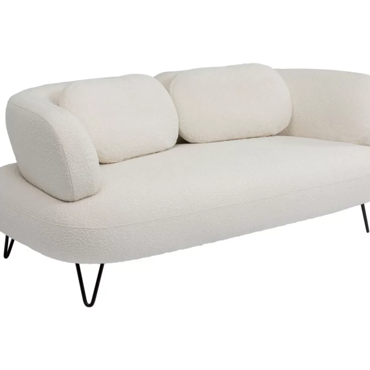 KARE Design Sofas & Couches-Sofa Peppo 2-Sitzer Weis 182Cm