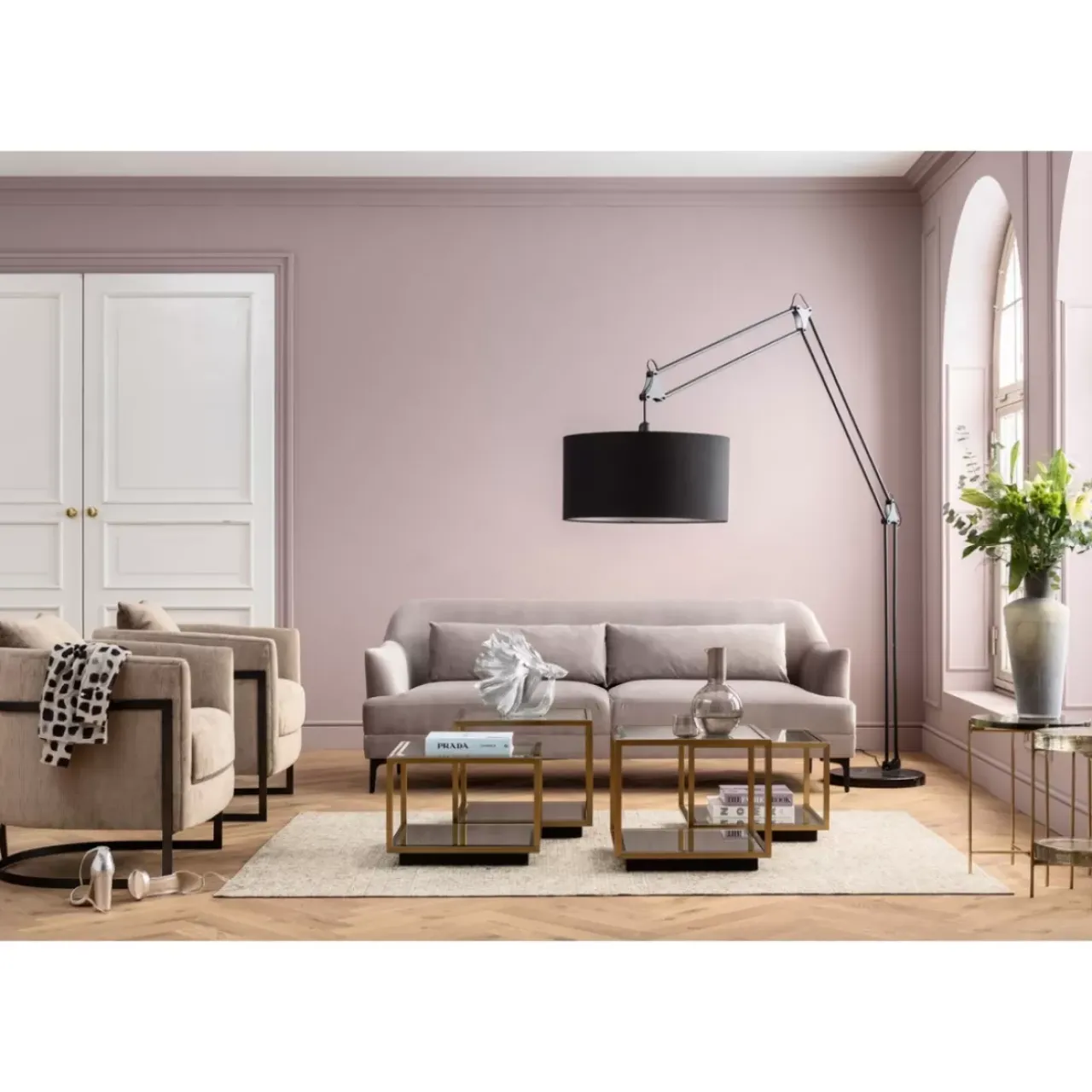 KARE Design Sofas & Couches-Sofa Proud 3-Sitzer Grau