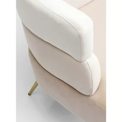 KARE Design Sofas & Couches-Sofa Sandwich 2-Sitzer Creme 125Cm