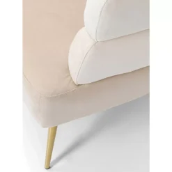 KARE Design Sofas & Couches-Sofa Sandwich 2-Sitzer Creme 125Cm