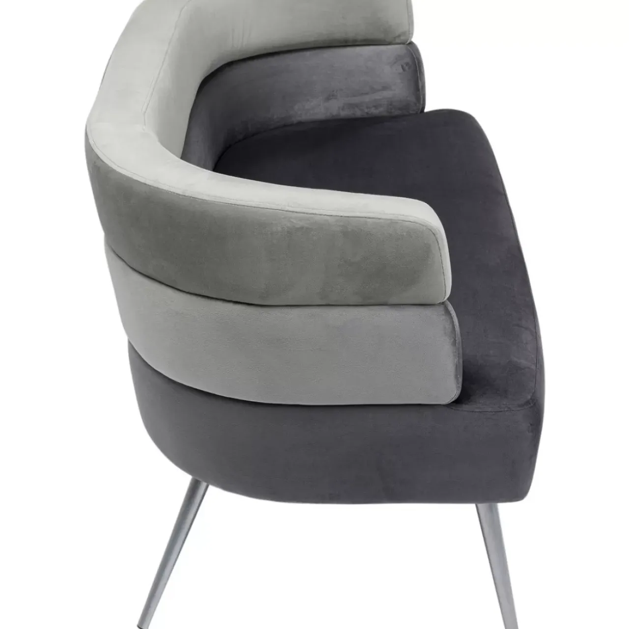 KARE Design Sofas & Couches-Sofa Sandwich 2-Sitzer Grau