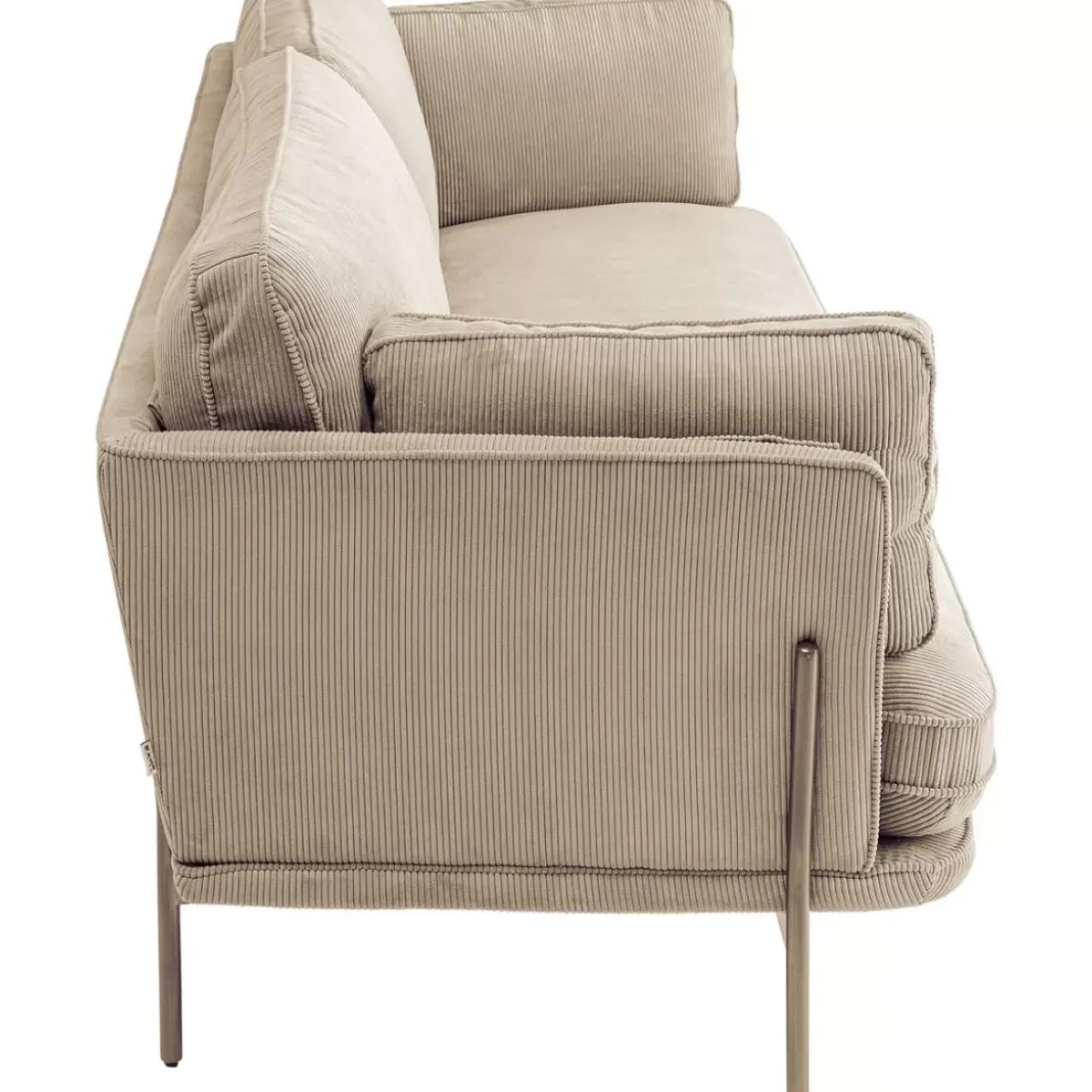 KARE Design Sofas & Couches-Sofa Shirly 3-Sitzer Creme