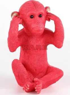KARE Design Deko & Geschenkartikel-Spardose Monkey Kikazaru Rot