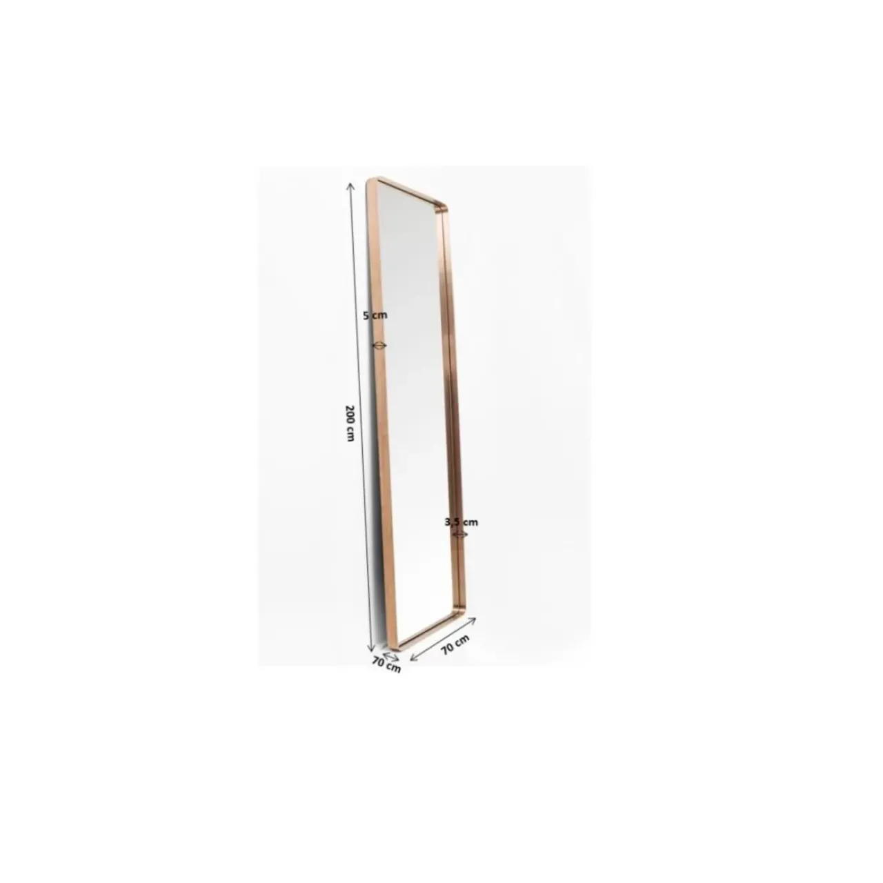 KARE Design Spiegel-Spiegel Curve Cobre 70X200Cm