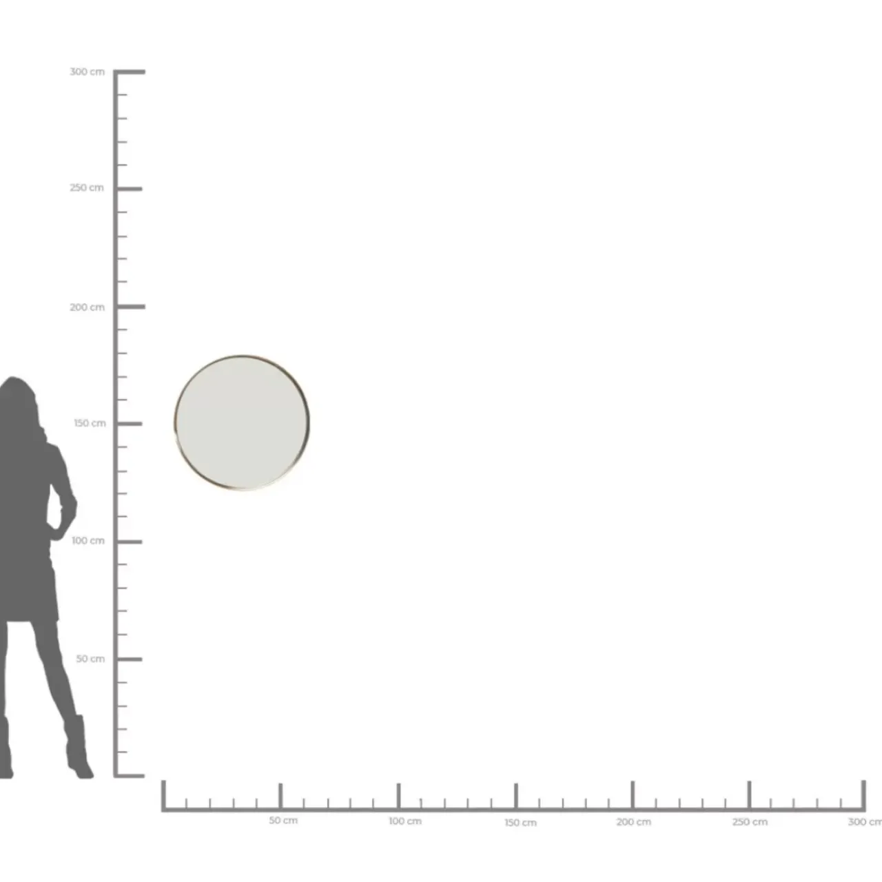 KARE Design Spiegel-Spiegel Curve Round Brass O60Cm