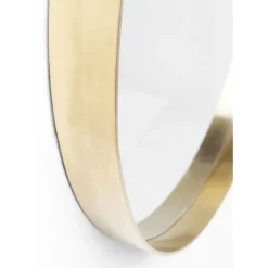 KARE Design Spiegel-Spiegel Curve Round Brass O60Cm