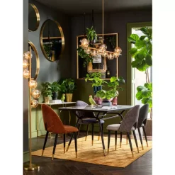 KARE Design Spiegel-Spiegel Curve Round Brass O100Cm