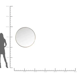 KARE Design Spiegel-Spiegel Curve Round Copper O100Cm