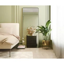 KARE Design Spiegel-Spiegel Ombra Mo Soft Schwarz 80X200Cm
