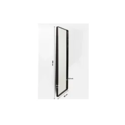 KARE Design Spiegel-Spiegel Ombra Soft Schwarz 200X80Cm