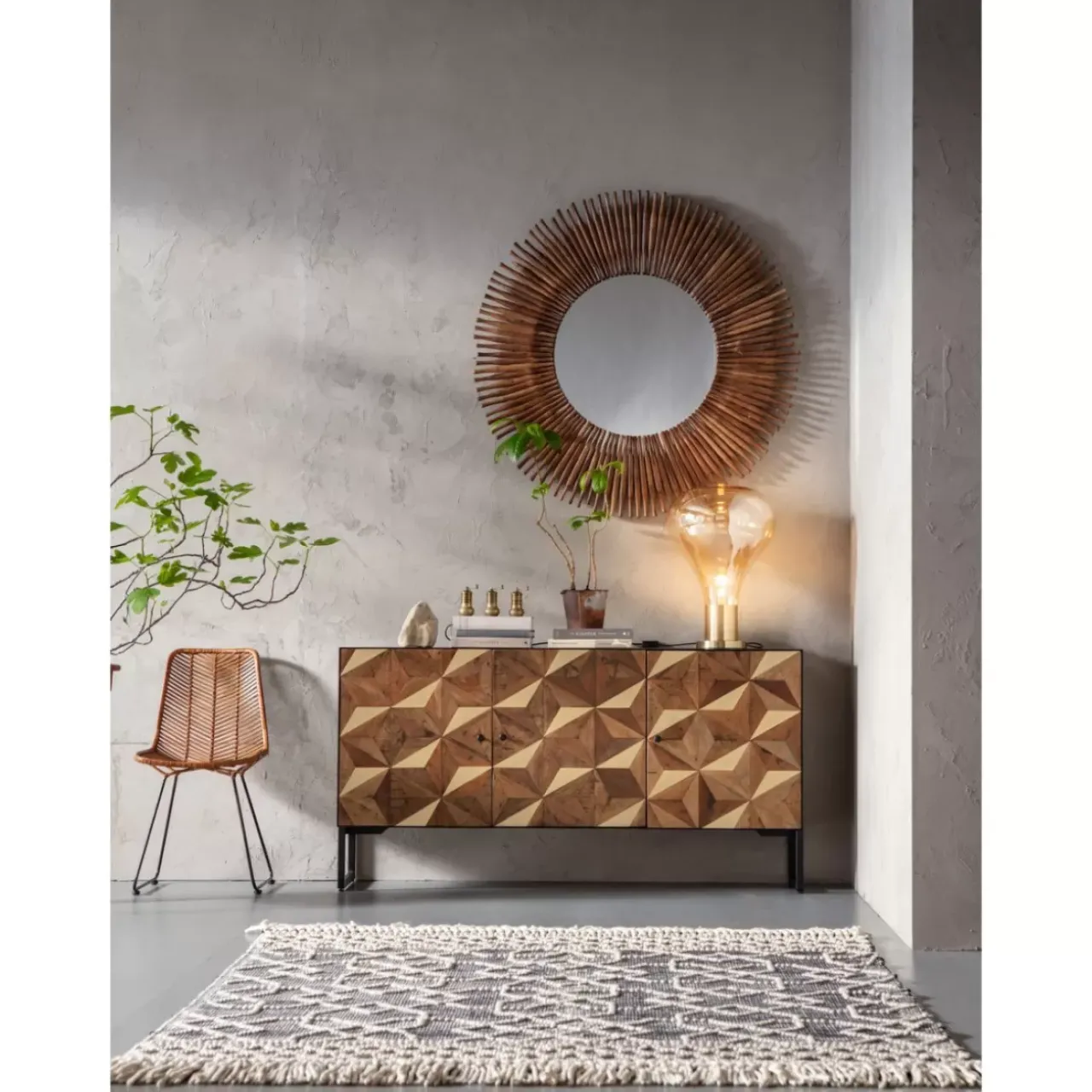 KARE Design Spiegel-Spiegel Sunlight O120Cm