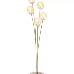 KARE Design Steh & Bodenleuchten-Stehleuchte Five Balls Amber Brass