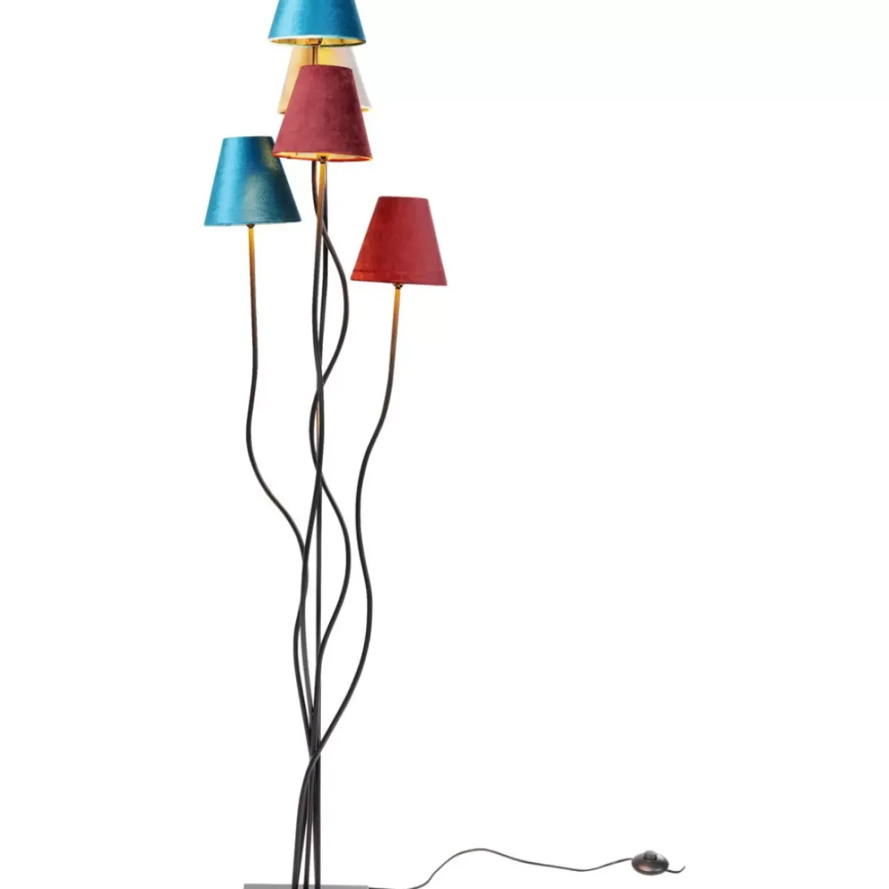 KARE Design Steh & Bodenleuchten-Stehleuchte Flexible Velvet Schwarz Cinque