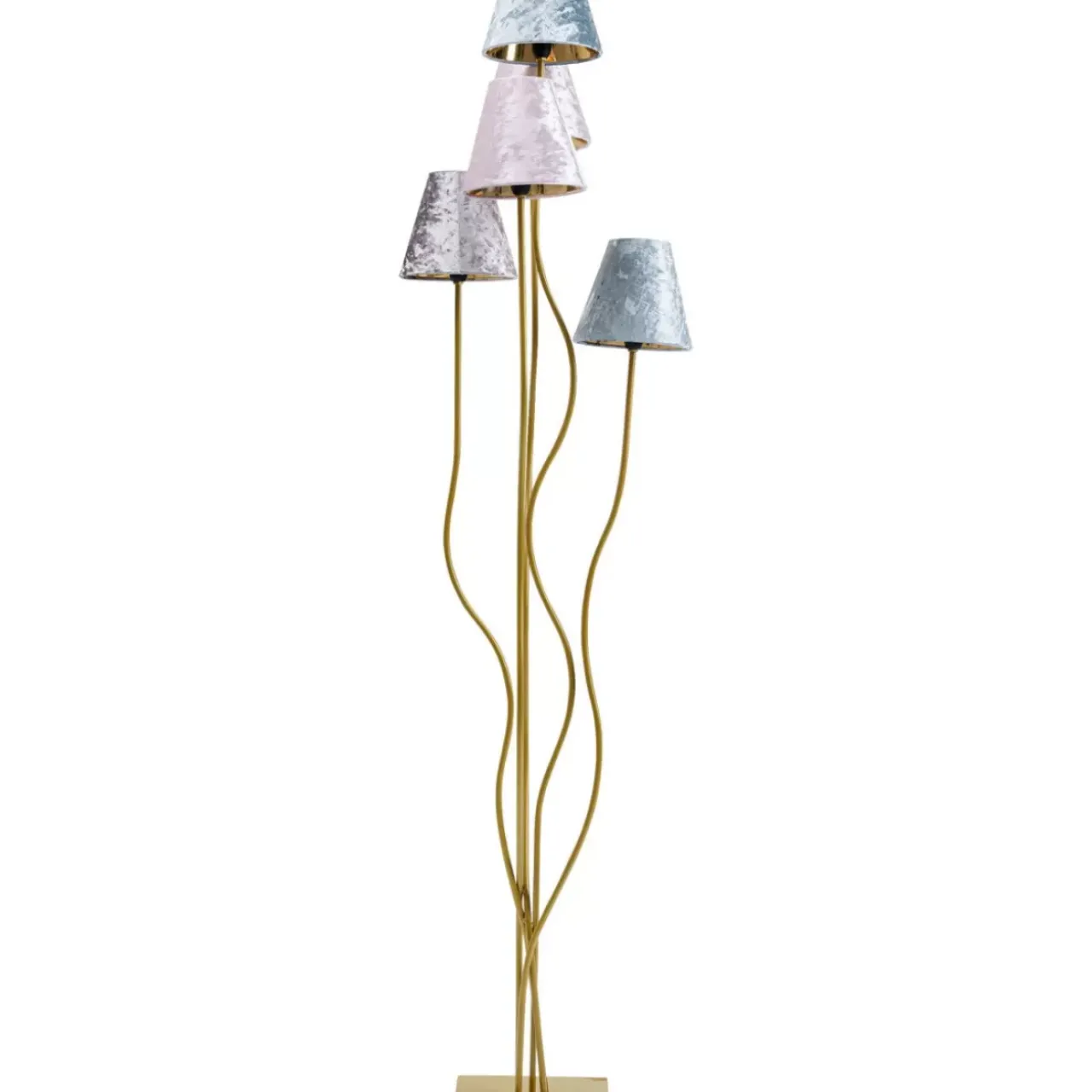 KARE Design Steh & Bodenleuchten-Stehleuchte Flexible Velvet Brass Cinque