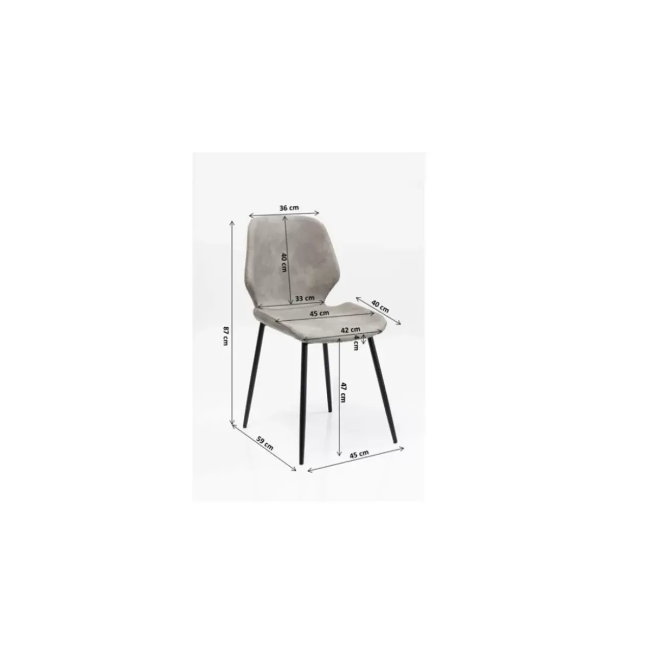 KARE Design Stühle-Stuhl Honey Moon Grau