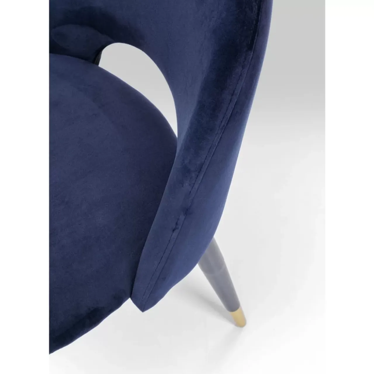 KARE Design Stühle-Stuhl Iris Velvet Blau (2/Set)
