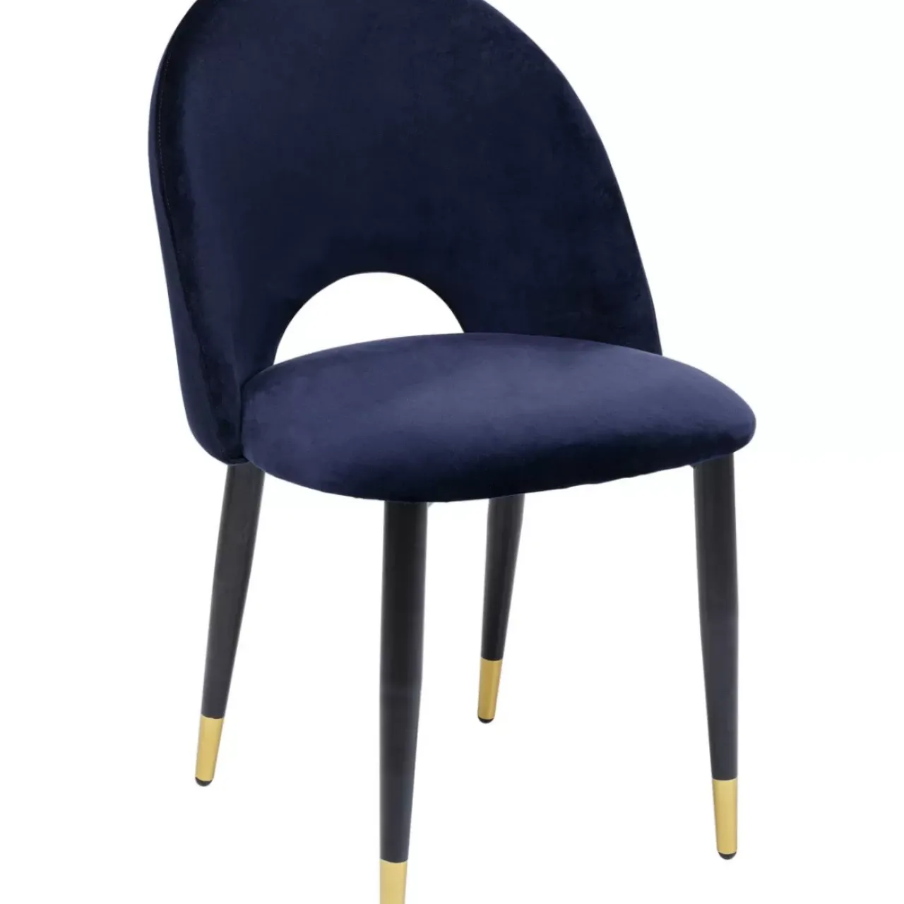 KARE Design Stühle-Stuhl Iris Velvet Blau (2/Set)