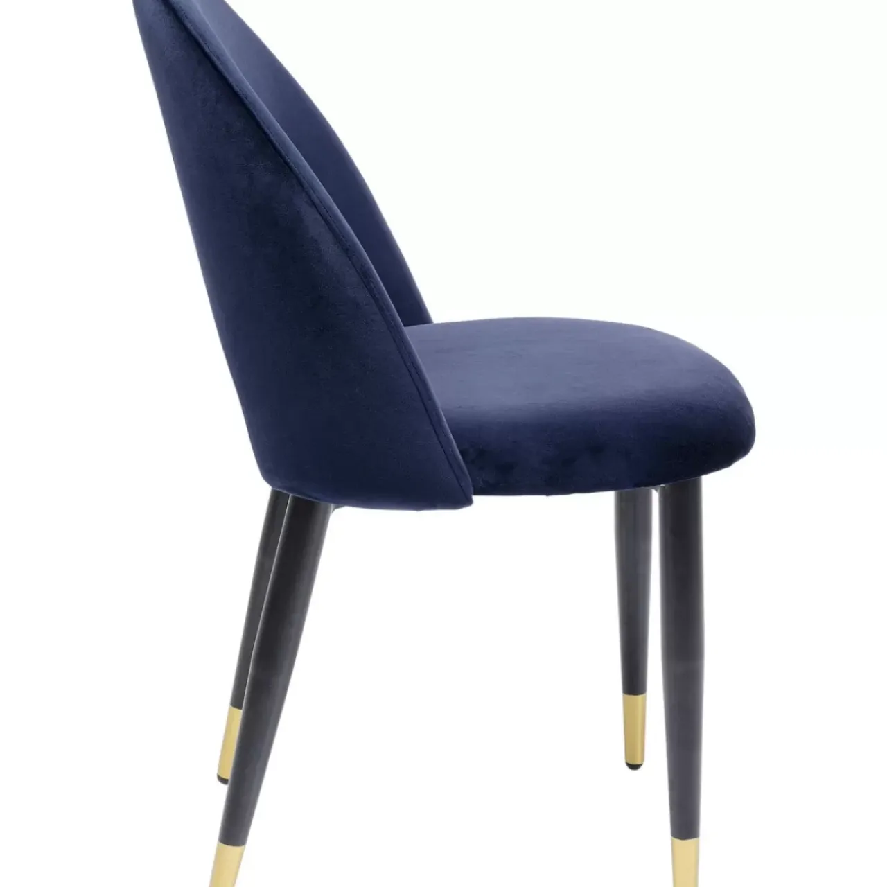 KARE Design Stühle-Stuhl Iris Velvet Blau (2/Set)